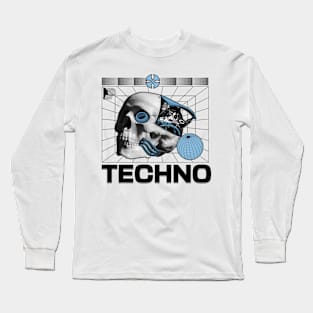 TECHNO  - Tech Head (Black) Long Sleeve T-Shirt